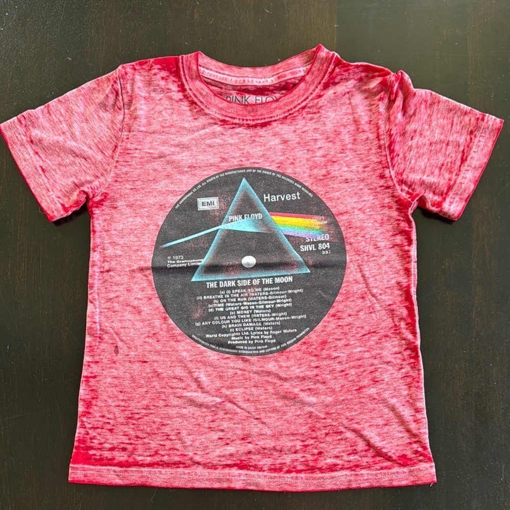 Pink Floyd Red Prism Design Short Sleeve Tee